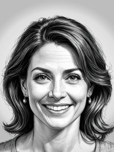 A grayscale portrait of Dan Rose: Menopause Guidance Founder & Chief Editor.
